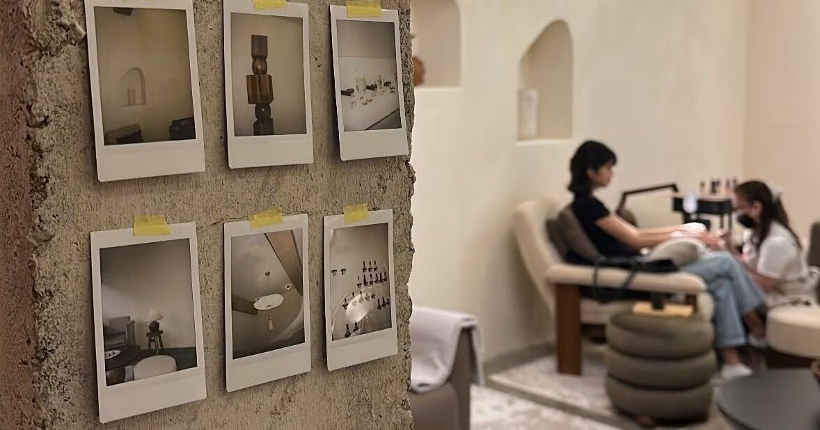 Manicure chairs inside Honest Hour, TTDI
